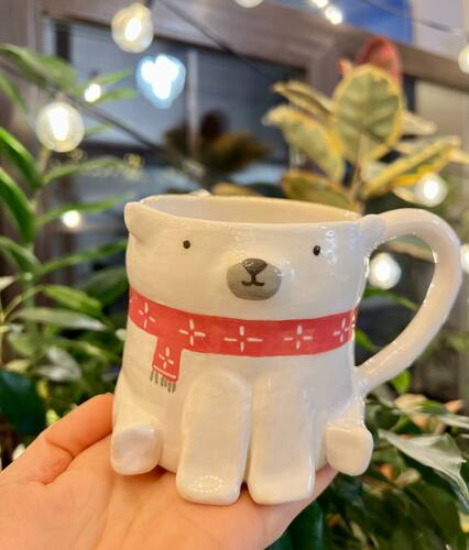 Кружка Новогодний мишка фото 2